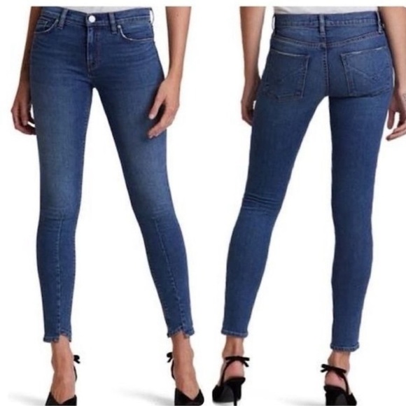 Hudson Jeans Women’s Nico Super Skinny Blue Denim Jeans Size 28 Step Hem - Picture 2 of 10